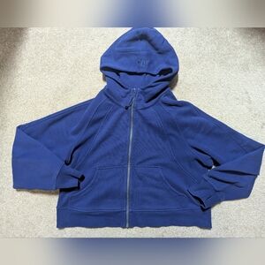 Lululemon Royal Blue Full Zip Scuba sz M/L
